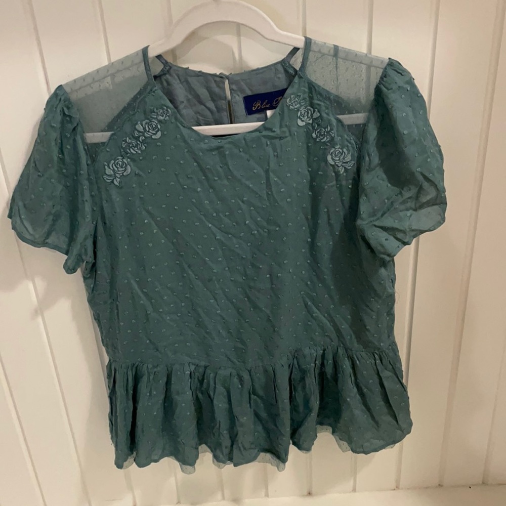 Blue Rain Women’s Floral Top